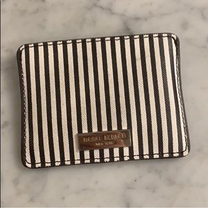 Henri Bendel Classic Striped Card Case